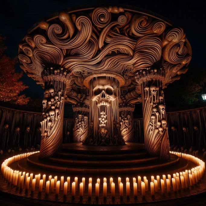 Altar of the Unseen Halloween theme by Visual Architects